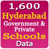 1,600 Hyderabad Government & Private Schools Data - In Excel Format