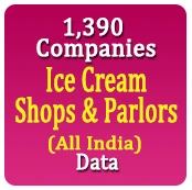 1,390 Ice Cream Shops & Parlors (All India) Data - In Excel Format