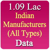 1.09 Lac Companies - Indian Manufacturers (All Trades) Data - In Excel Format