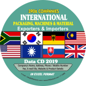 3,906 International Exporters / Sellers Of Packaging Machines & Materials Data (UAE, Australia, Bangladesh, Belgium, Brazil, Canada, Switzerland, China Etc.) - In Excel Format