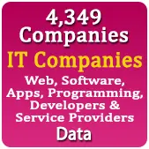 4,349 Companies - IT Companies (Web, Software, Apps, Programming, Developers & Service Providers) Data - In Excel Format