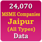 Jaipur 24,070 MSME Companies (All Types) Data - In Excel Format