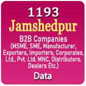 1193 JAMSHEDPUR B2B Companies Data - In Excel Format