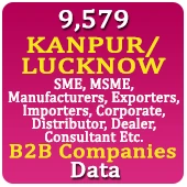 9,579 KANPUR / LUCKNOW B2B Companies Data - In Excel Format