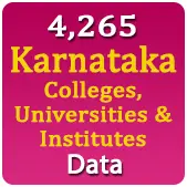 4,265 Karnataka Colleges, Universities & Institutes Data - In Excel Format