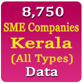8,750 Kerala SME (Small & Medium Companies) (All Trades) Data - In Excel Format
