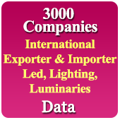 3000 Companies - International Exporter & Importer Led, Lighting, Luminaries (China, Taiwan, UK, USA, Africa, Europe, Japan Etc.) From 72 Countries Data - In Excel Format