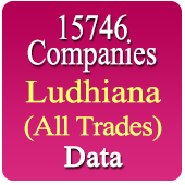 15746 Companies from Ludhiana Business, Industry, Trades ( All Types Of SME, MSME, FMCG, Manufacturers, Corporates, Exporters, Importers, Distributors, Dealers) Data - In Excel Format