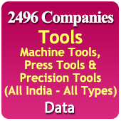 2496 Companies - Tools (Machine Tools, Press Tools & Precision Tools) Data - In Excel Format