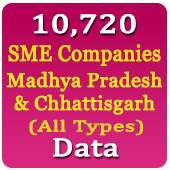 10,720 Madhya Pradesh & Chhattisgarh SME (Small & Medium Companies) (All Trades) Data - In Excel Format