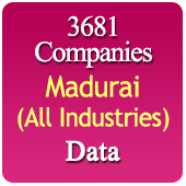 3681 Companies from Madurai Business, Industry, Trades ( All Types Of SME, MSME, FMCG, Manufacturers, Corporates, Exporters, Importers, Distributors, Dealers) Data - In Excel Format