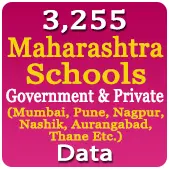 3,255 MAHARASHTRA Government & Private Schools (Mumbai, Pune, Nagpur, Nashik, Aurangabad, Thane Etc.) Data - In Excel Format