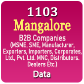 1103 MANGALORE B2B Companies Data - In Excel Format