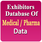 4050 Exhibitors of 18 Exhibitions Related to Medical / Pharma From 2016-2024 - In Excel Format (Exhibition Wise)