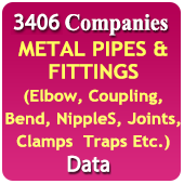 3406 Companies - Metal Pipes, Tubes & Fittings (Aluminum, Brass, Bronze, Copper & Other Metals) Data