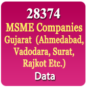 Gujarat (Ahmedabad, Vadodara, Surat, Rajkot Etc.) 28,374 MSME Companies (All Types) Data - In Excel Format