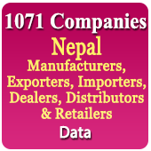 1071 Companies - Nepal Manufacturers, Exporters, Importers, Dealers, Distributors & Retailers Data - In Excel Format