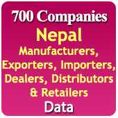 700 Companies - Nepal Manufacturers, Exporters, Importers, Dealers, Distributors & Retailers Data - In Excel Format
