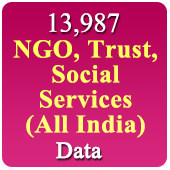 13,987 - NGO, Trust, Social Services Data (All India) - In Excel Format