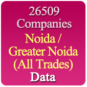 26509 Companies from NOIDA / GREATER NOIDA Business, Industry, Trades ( All Types Of SME, MSME, FMCG, Manufacturers, Corporates, Exporters, Importers, Distributors, Dealers) Data - In Excel Format