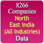 8266 Companies from NORTH EAST INDIA Business, Industry, Trades ( All Types Of SME, MSME, FMCG, Manufacturers, Corporates, Exporters, Importers, Distributors, Dealers) Data (Arunachal Pradesh, Assam, Manipur, Meghalaya, Mizoram, Nagaland, Sikkim, Tripura) - In Excel Format