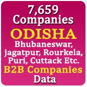 7,659 ODISHA (Bhubaneswar, jagatpur, Rourkela, Puri, Cuttack Etc.) B2B Companies Data - In Excel Format