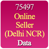 75497 Delhi / NCR Online Seller Data - In Excel Format