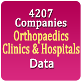 4207 Orthopaedics Clinics & Hospitals Data - In Excel Format