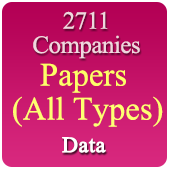 2711 Companies Related to All Types of Papers - Printing, Kraft, Xerox, Gumming, Laminated etc Papers Data - In Excel Format