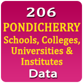 206 PONDICHERRY Schools, Colleges, Universities & Institutes Data - In Excel Format