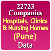Pune 22723 Hospitals, Clinics & Nursing Homes Data (All Types) - In Excel Format