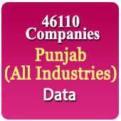 46110 Companies from PUNJAB Business, Industry, Trades ( All Types Of SME, MSME, FMCG, Manufacturers, Corporates, Exporters, Importers, Distributors, Dealers) Data - In Excel Format