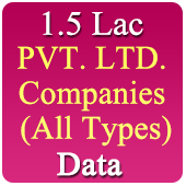 All India 1.5 Lac Pvt. Ltd. Companies (All Types) Data - In Excel Format