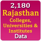 2,180 Rajasthan Colleges, Universities & Institutes Data - In Excel Format