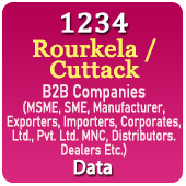 1234 ROURKELA / CUTTACK B2B Companies Data - In Excel Format