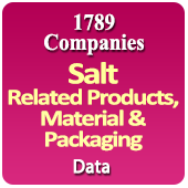 1789 Companies - Salt Related Products, Material & Packaging Data - In Excel Format