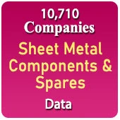 10,710 Companies - Sheet Metal Components & Spares (Bending Parts, Pressed Components, Press Parts, Ferrous, Turned Components, Brass Sheet Metal Parts, Metal Formed Fasteners, Components, Galvanized Sheet Components, Cast Steel, Punching Metal Parts, Clutches, Brakes, Discs) Etc. Data - In Excel Format
