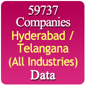 59737 Companies from HYDERABAD / TELANGANA Business, Industry, Trades ( All Types Of SME, MSME, FMCG, Manufacturers, Corporates, Exporters, Importers, Distributors, Dealers) Data - In Excel Format