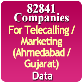 For Telecalling / Marketing Data From Ahmedabad / Gujarat - 82841 B2B Companies Data - All Types Manufacturers, Exporters, Importers, Corporates, Distributors, Dealers, Retailers, Professionals Etc. - In Excel Format