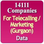 For Telecalling / Marketing Data From Gurgaon - 14,111 B2B Companies Data - All Types Manufacturers, Exporters, Importers, Corporates, Distributors, Dealers, Retailers, Professionals Etc. - In Excel Format