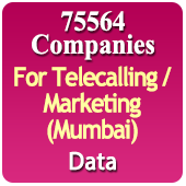 For Telecalling / Marketing Data From Mumbai - 75564 B2B Companies Data - All Types Manufacturers, Exporters, Importers, Corporates, Distributors, Dealers, Retailers, Professionals Etc. - In Excel Format