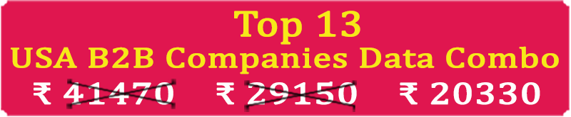 Top 13 Types Super Saving  USA B2B Companies Data Combo - In Excel Format