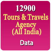 12900 Tours & Travels Agency (All India) Data - In Excel Format   