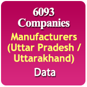 6093 Uttar Pradesh / Uttarakhand Manufacturers (All Trades) Data - In Excel Format