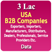 3 Lac USA B2B Companies - Software, Hardware, IT, Automotive, Construction, Energy, Power, Healthcare, Medical, Consumer Products, Finance, Retail, Education, Professional Services, Entertainment, Media (Exporters, Importers, Manufacturers, Distributors, Dealers, Professionals, Service Providers) Data - In Excel Format