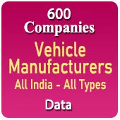 600 Companies - Vehicle Manufacturers (All Types) Data - In Excel Format