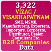 3,322 VIZAG / VISAKHAPATNAM B2B Companies Data - In Excel Format