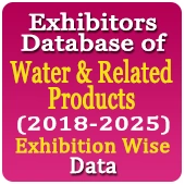 2,975 Exhibitors From 8 Exhibition Related to Water & Related Products (2018-2025) Exhibition Wise Data - In Excel Format 